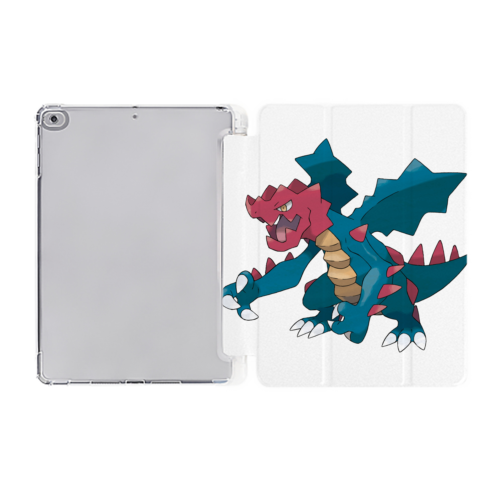 （画像用） ポケットモンスター Pokémon IPad ケース ペン収納付き 三つ折りスタンド PUレザー×シリコン 対応機種9.5/10.5/10.9インチ